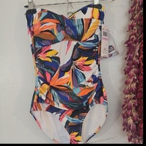 Anne Cole Colorful Abstract One-Piece Swimsuit